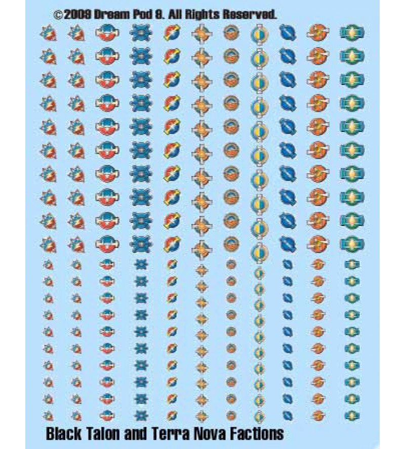 Black Talon & Terra Nova Factions Decals