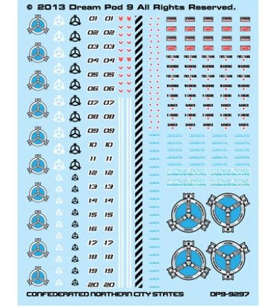 Confederated Northern City States Decals Pack