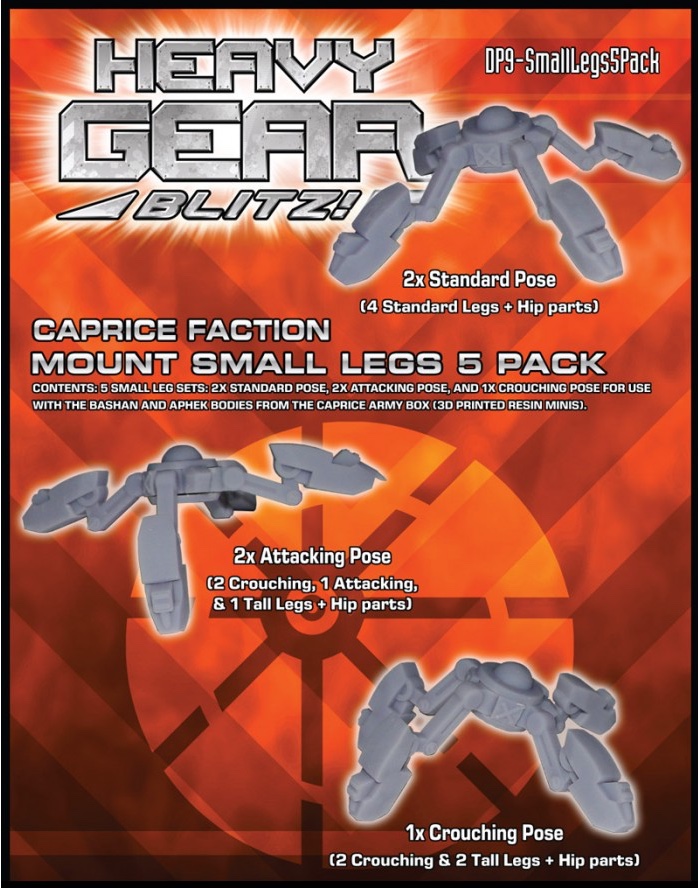 Caprice Mount Small Legs 5 Pack