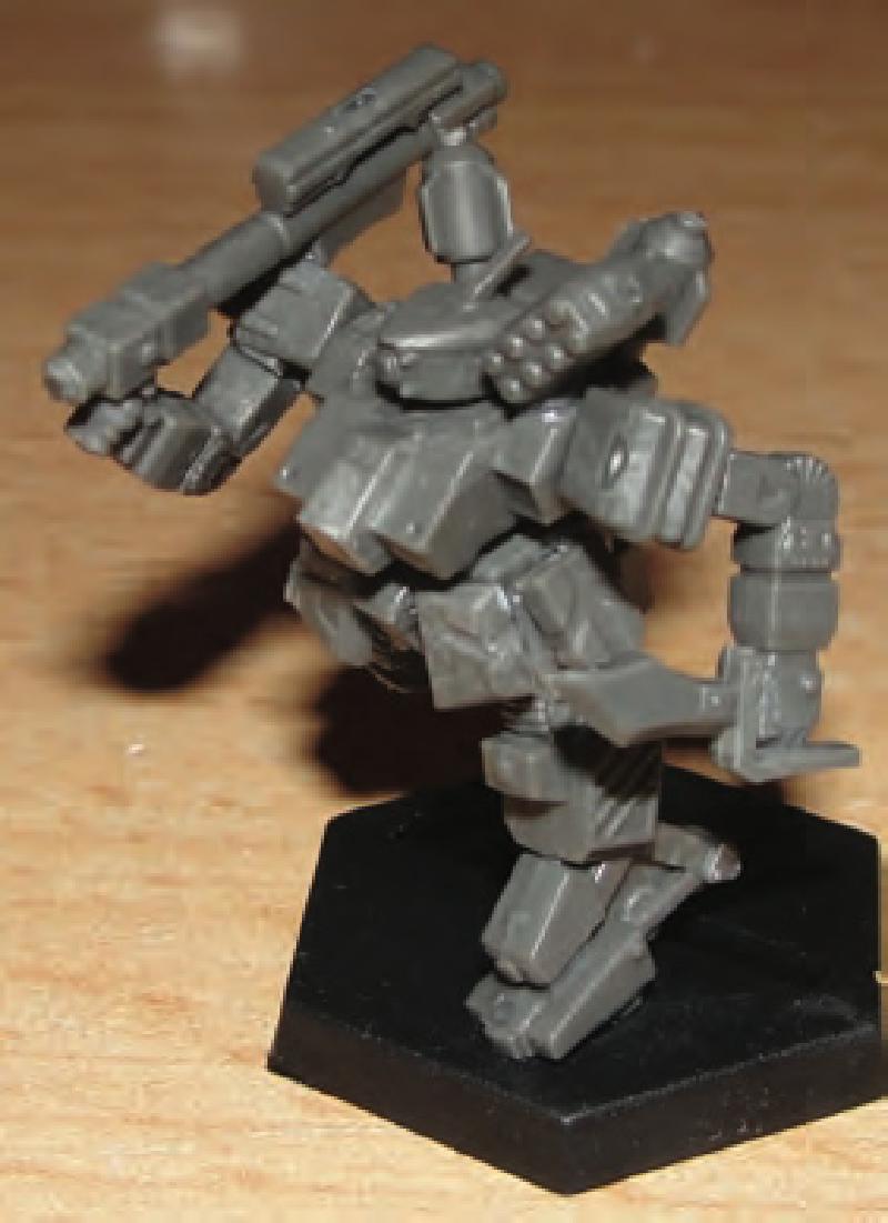 Legs/hip/butt plate glued and hip armor plates, ammo clip, and small box clipped & cleaned.